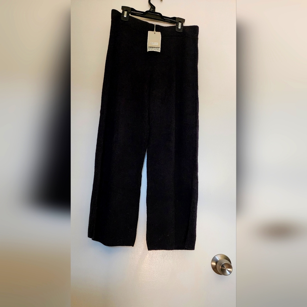 Barefoot Dreams Black Ribbed Crop NWT size S